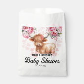 Heilige Koe Bloemen Baby shower Bedankzakje (Voorkant)