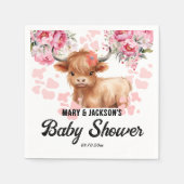 Heilige Koe Bloemen Baby shower Servet (Voorkant)