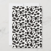 Heilige Koe Bloemen en Koe Print Verjaardag Kaart (Achterkant)