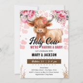 Heilige Koe Bloemenkraamfeest Kaart (Voorkant)