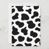 Heilige Koe Boerderij Birthday Uitnodiging (Achterkant)