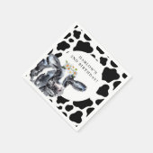 Heilige Koe Boerderij Daisy Birthday Servet (Hoek)