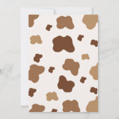 Heilige Koe Boerderij Dier 1E Verjaardagsuitnodigi Kaart (Achterkant)