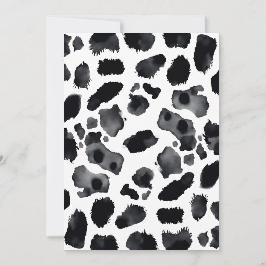 Heilige Koe Boerderij Dier Schattigee Baby Koe Bab Bedankkaart (Achterkant)