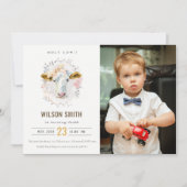 Heilige Koe Boerderij Kinder Foto Elke zondag Uitn Bedankkaart (Voorkant)