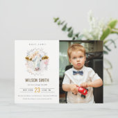 Heilige Koe Boerderij Kinder Foto Elke zondag Uitn Bedankkaart (Staand voorkant)