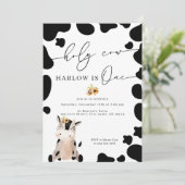 Heilige Koe Boerderij Zonnebloem Eerste verjaardag Kaart (Staand voorkant)