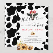 Heilige Koe Boerderij Zonnebloem Kaart (Voorkant / Achterkant)