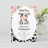 Heilige koe Boerderijdieren Barnyard 1e 2e Verjaar Kaart (Staand voorkant)