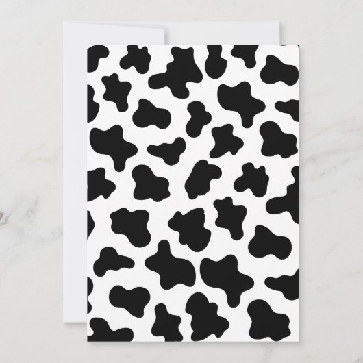 Heilige koe Boerderijdieren Barnyard 1e 2e Verjaar Kaart (Achterkant)