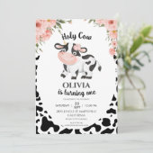 Heilige koe Boerderijdieren Barnyard 1e 2e Verjaar Kaart (Staand voorkant)