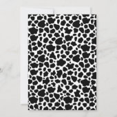 Heilige Koe boho baby shower roze boerderij meisje Kaart (Achterkant)