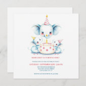 Heilige Koe Boho Greenery Highland Koe 1e Verjaard Bedankkaart (Voorkant / Achterkant)