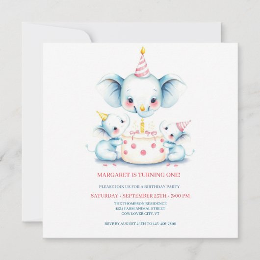 Heilige Koe Boho Greenery Highland Koe 1e Verjaard Bedankkaart (Voorkant)