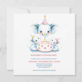 Heilige Koe Boho Greenery Highland Koe 1e Verjaard Bedankkaart