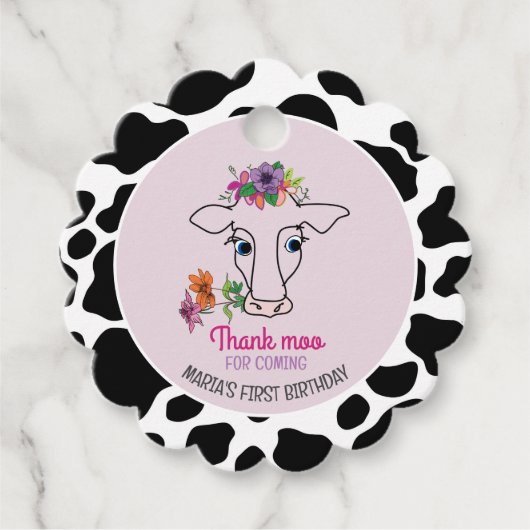 Heilige Koe Dank Je Bedankjes Labels (Voorkant)