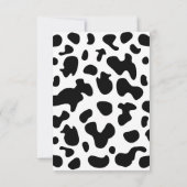 Heilige koe, dank Moo voor zijn komst Bedankkaart (Achterkant)