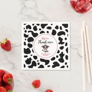 Heilige koe, dank Moo voor zijn komst Servet