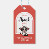 Heilige koe dank u cadeaulabel (Voorkant)