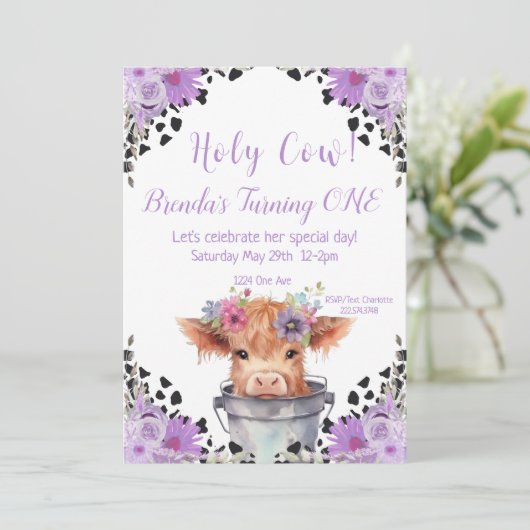 Heilige Koe Eerste uitnodiging van afgelopen zater (Staand voorkant)