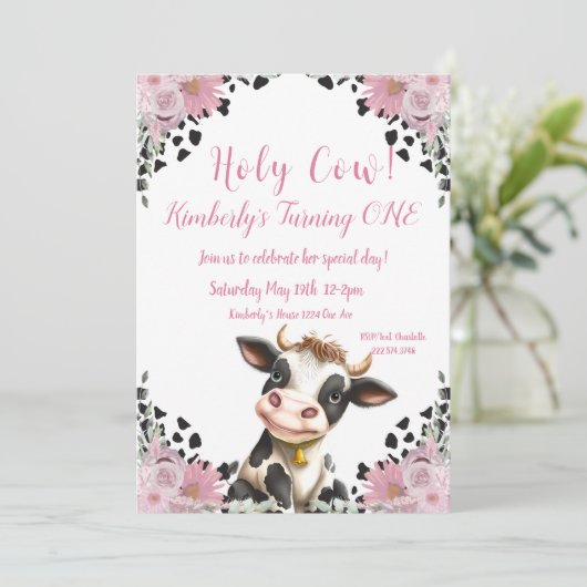 Heilige Koe Eerste uitnodiging van afgelopen zater (Staand voorkant)