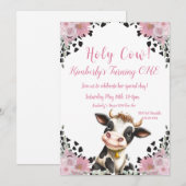 Heilige Koe Eerste uitnodiging van afgelopen zater (Voorkant / Achterkant)