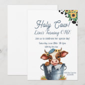 Heilige Koe Eerste uitnodiging van afgelopen zater (Voorkant / Achterkant)