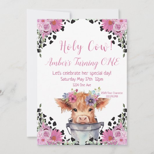 Heilige Koe Eerste uitnodiging van afgelopen zater (Voorkant)