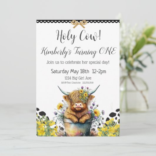 Heilige Koe Eerste uitnodiging van afgelopen zater (Staand voorkant)