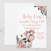 Heilige Koe Eerste uitnodiging van afgelopen zater (Voorkant / Achterkant)