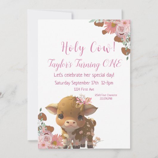 Heilige Koe Eerste uitnodiging van afgelopen zater (Voorkant)