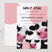 Heilige Koe Eerste uitnodiging van afgelopen zater (Voorkant / Achterkant)