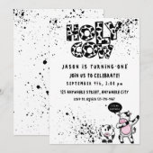 Heilige Koe Eerste uitnodiging van afgelopen zater (Voorkant / Achterkant)