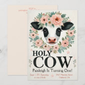 Heilige Koe Eerste uitnodiging van afgelopen zater (Voorkant / Achterkant)