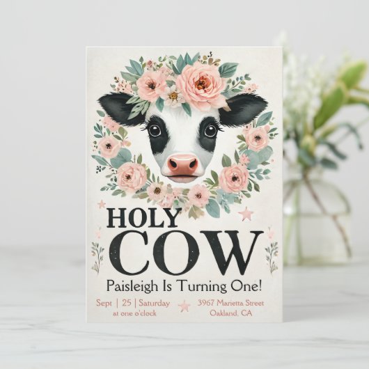 Heilige Koe Eerste uitnodiging van afgelopen zater (Staand voorkant)