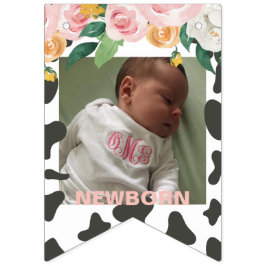 Heilige Koe eerste verjaardag 12 maanden Foto Vlaggetjes