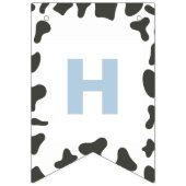 Heilige Koe eerste verjaardag Blauwe spelden Koe A Vlaggetjes (Tweede vlag)