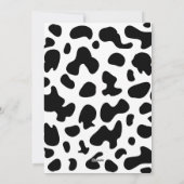 Heilige Koe Eerste verjaardag Feestdagenkaart (Achterkant)