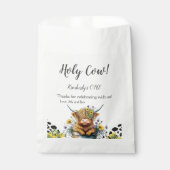 Heilige Koe Eerste verjaardag, Koe Highland, dank  Bedankzakje (Voorkant)