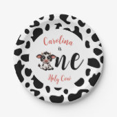 Heilige Koe Eerste verjaardag Papieren Bordje (Voorkant)