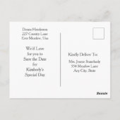 Heilige Koe Eerste Verjaardag, Save the Date Briefkaart (Achterkant)