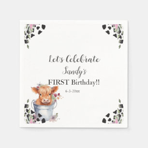 Heilige Koe Eerste verjaardag Servet