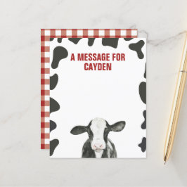 Heilige Koe Eerste verjaardag Tijd Capsule Message