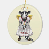 Heilige Koe Engel Keramisch Ornament (Links)