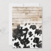 Heilige Koe Floral Cowboy Boots 30th Birthday Kaart (Achterkant)