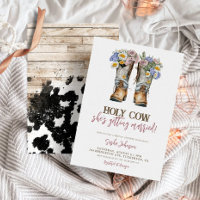 Heilige Koe Floral Cowboy Boots Vrijgezellenfeest