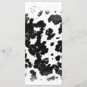 Heilige Koe Floral Cowboy Boots Vrijgezellenfeest Menu (Achterkant)