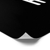 Heilige Koe Funny Animal Pun Dark BG Poster (Hoek)