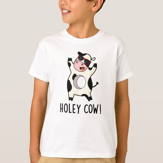 Heilige Koe Funny Animal Pun T-shirt (Voorkant)