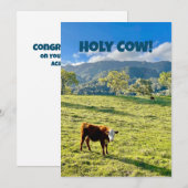 Heilige Koe Gefeliciteerd Kaart (Voorkant / Achterkant)